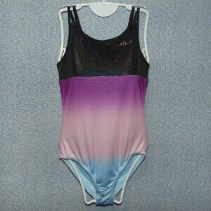 Justice Purple Pink Blue Ombre Leotard L(12-14)